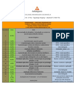 Cronograma - Conteúdo Programático TTPG