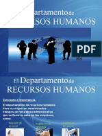 El Departamento de Recursos Humanos