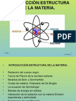 Estructura de la materia y radiación