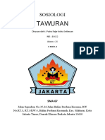 Makalah SOSIOLOGI Tentang Tawuran