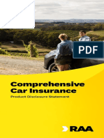 Raa Comprehensive Car Insurance Pds Product Disclosure Statement 1 4 2021