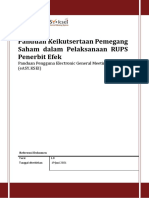 Panduan Pengguna EASY KSEI Keikutsertaan Pemegang Saham Dalam RUPS