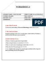 Worksheet-3: 1.aim of The Practical