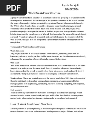 Work-Breakdown-Structure