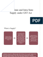 Supply Under GST Act