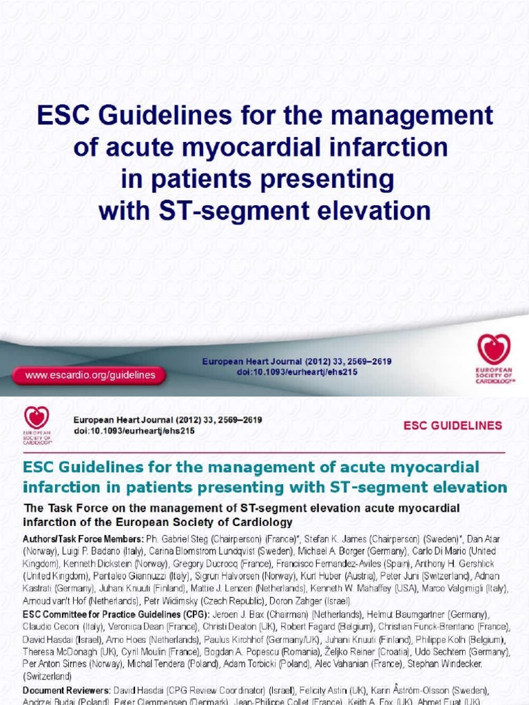 Guideline ESC 2012 STEMI PDF