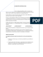 PLAN MAESTRO DE PRODUCCION - PDF Descargar Libre