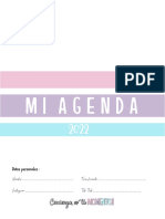 Agenda 2022 BONITO COLORES PASTELES