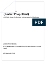 (Rocket Peopellant) : Internship Report On
