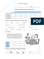 Ficha de Refuerzo Quinto Grado