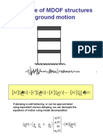 Response of MDOF Structures To Ground Motion