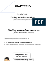 Stating Animals Around Us: Modul 18