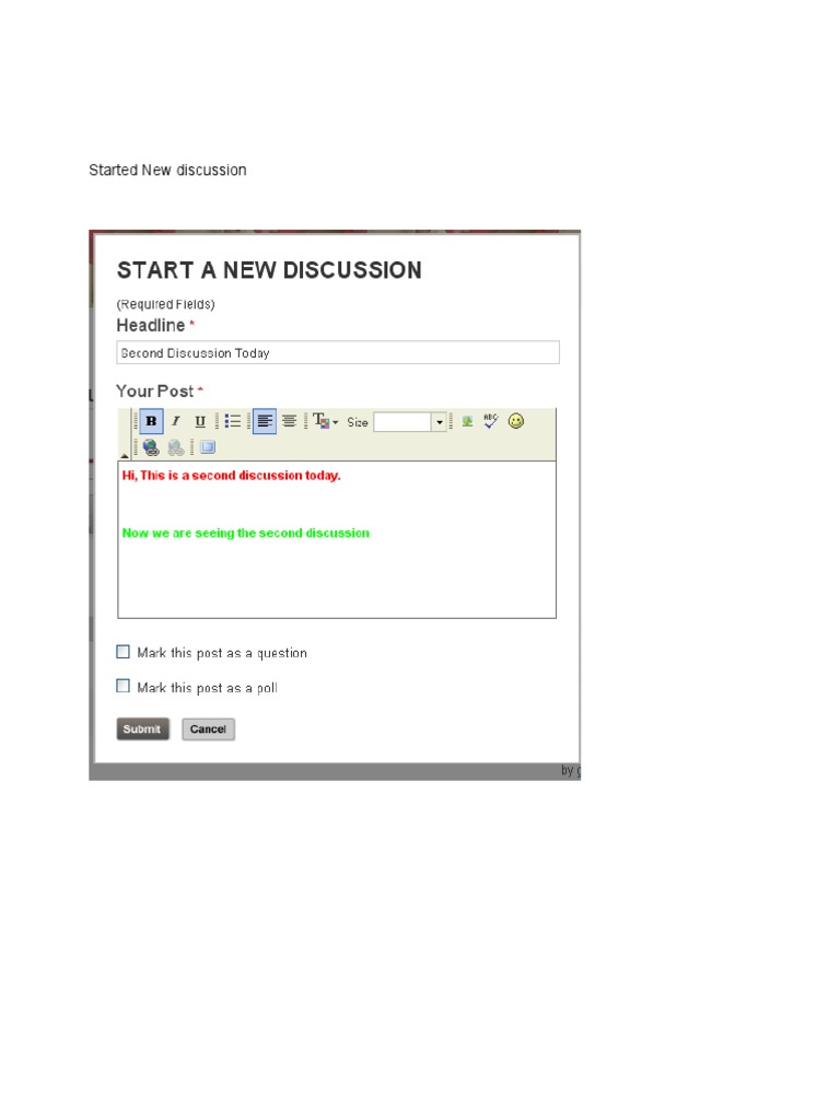 Discussion Formatting Issues Report | PDF