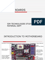 Motherboards: Sim Technologies Study Material Dept