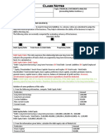 Class Notes on Financial Statements Analysis