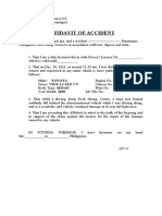 Affidavit of Accident Scribd