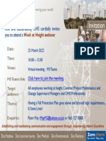 Work at Height Webinar Invite