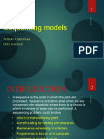 Sequencing Models: Nitrav J Bhavsar Ddu, Nadiad