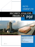 Security Analysis Project Report: Fecto Cement LTD