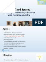 Confined Spaces - : Avoiding Unnecessary Hazards and Hazardous Entry