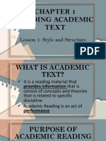 Chapter 1 Reading Academic Text