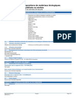 Lyophilized or Dried Biological Material Preparations SDS - French