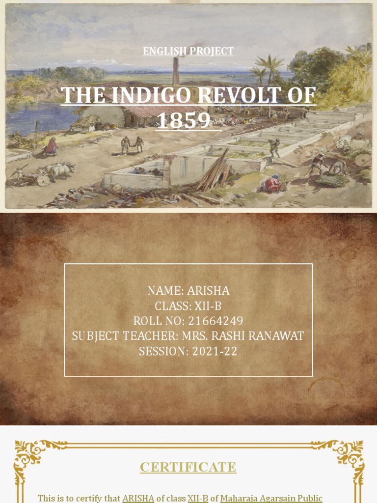 The Indigo Revolt of 18591 PDF