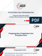 Pengumpulan Pengolahan Dan Penyajian Data