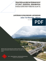 Laporan Kunjungan Lapangan Jalan Tol Manado-Bitung