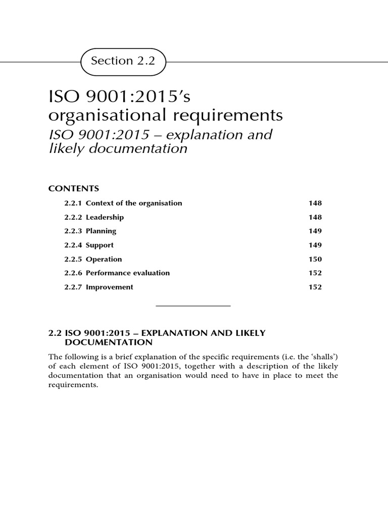 ISO 9001:2015 Requirements Overview | PDF | Iso 9000 | Quality ...