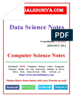 Data Science Notes 2 - TutorialsDuniya
