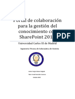 Portal de Colaboración Para La Gestión Del Conocimiento Con SharePoint 2013