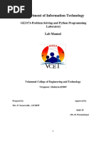 GE3171 - Python Lab Syllabus | PDF | Python (Programming Language ...