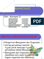 Bentuk Organisasi Usaha