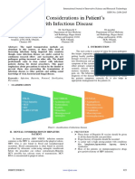 Dental Considerations in Patient's With Infectious Disease