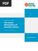 The Seven Dimensions of Security Culture: Research Paper by Cltre