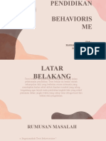 Teori Belajar Behaviorisme PDF