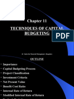 Chapter 11 Techniques of Capital Budgeting