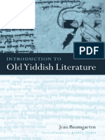 Baumgarten, Introduction To Old Yiddish Literature