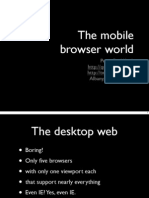 Mobile Web Browsers HTML5