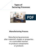 11 Types of Manufacturing Process