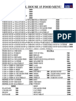 Global House 15 Food Menu: Extra