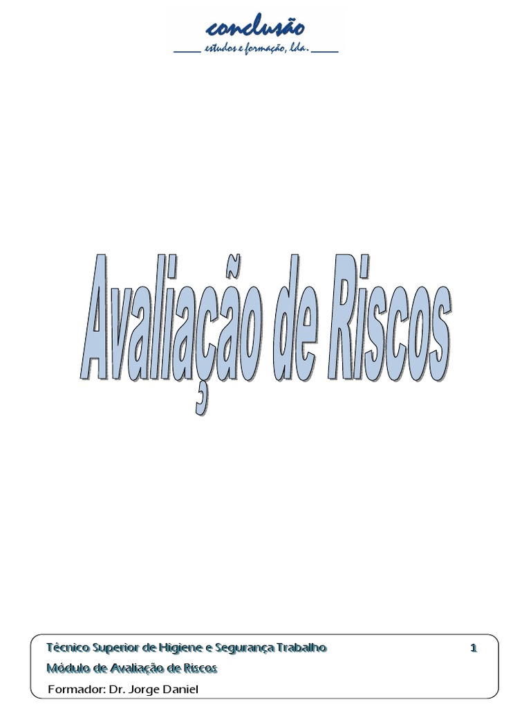 Avaliação de Riscos no Trabalho | PDF