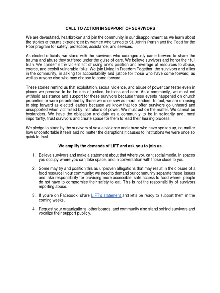 Support for Survivors of Abuse | PDF | Social Science