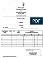 2 - 2020 Deped Pang 2 Hrd-Form No 1-c Training Attendance Form For Resource Speakers