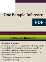 Chapter 8-One Sample Inference