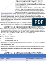 Process Design of Piping Systems