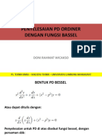 Penyelesaian PD Ordiner Dengan Persamaan Bessel