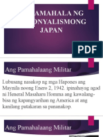 2 Pamamahala NG Kolonyalismong Japan