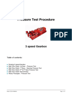 Gearbox Pressure Test Procedure